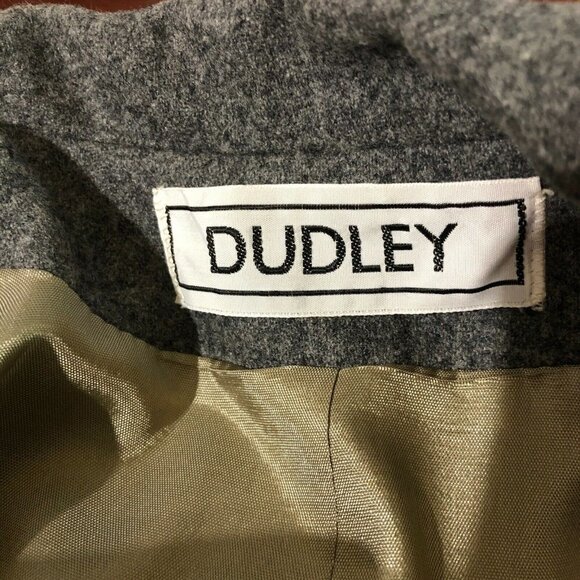 Vintage Dudley Womens Size 13/14 Gray Blazer Jacket 90% Wool 1970s Made‎ in USA - Picture 3 of 5